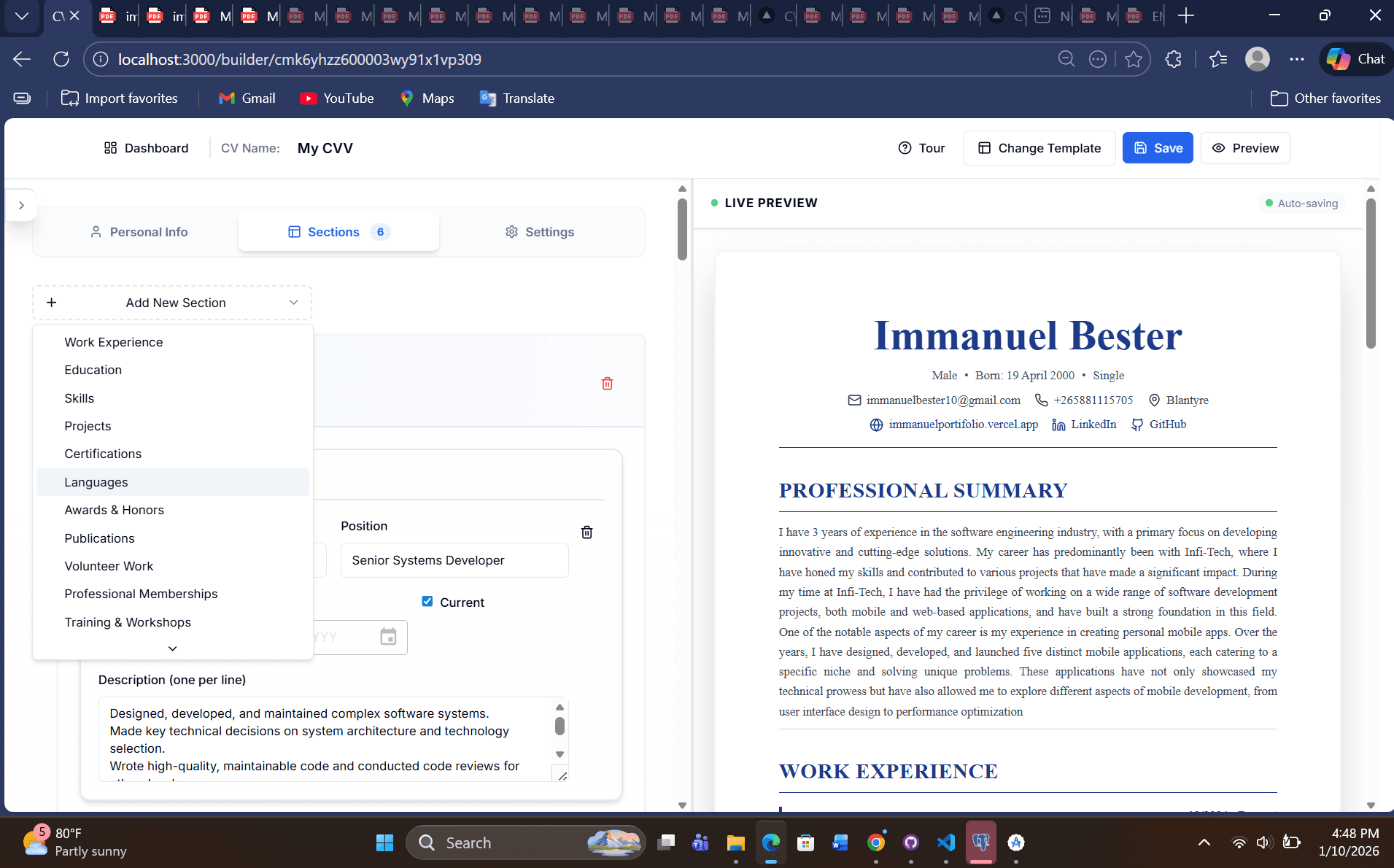 CV Builder thumbnail 1