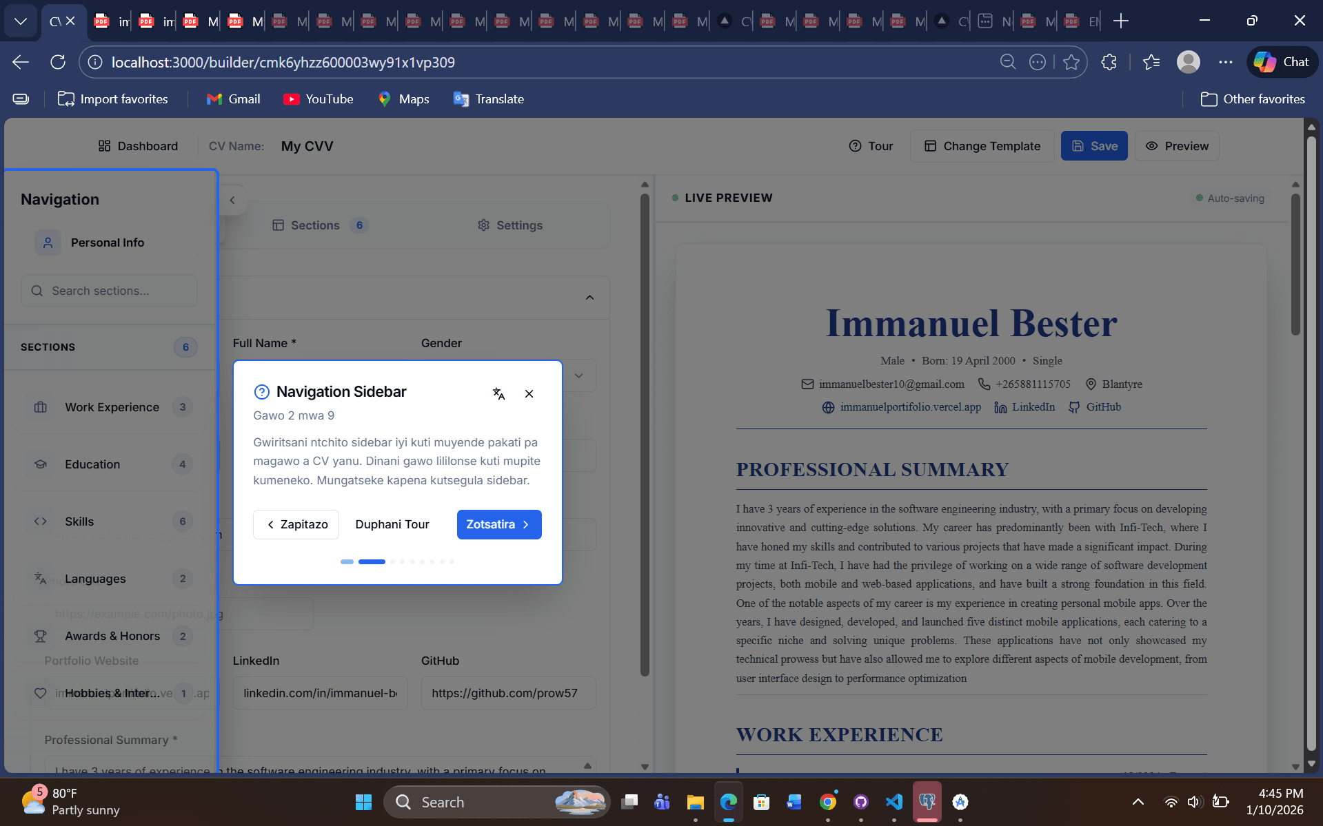 CV Builder thumbnail 2